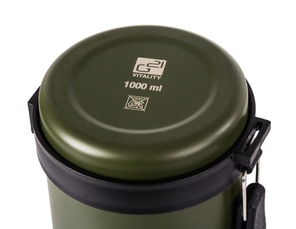 G21 ivópalack, 1000 ml, khaki zöld, fogantyúval - Image 9
