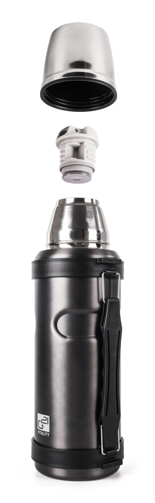 G21 ivópalack, 1000 ml, acélszürke, fogantyúval - Image 4