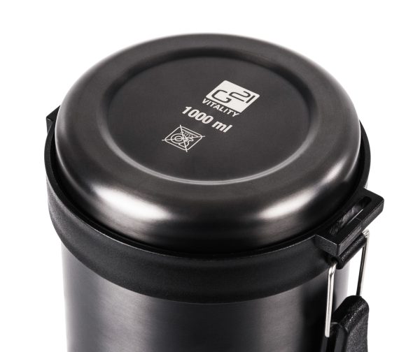 G21 ivópalack, 1000 ml, acélszürke, fogantyúval - Image 9