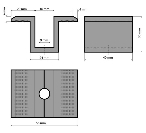 G21 köztes napelem leszorító ezüst - Image 3