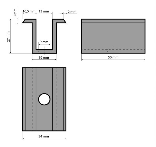 G21 napelem leszorító köztes fekete - Image 4