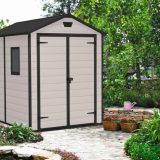 Keter MANOR 6 x 8 DD kerti tároló bézs, padlóval - Image 2
