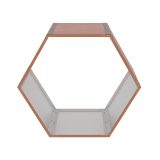Tüzifa tároló G21 HEX 53 - 92 x 60 cm, barna - Image 2