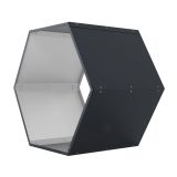 Tüzifatároló G21 HEX 53 - 92 x 60 cm, antracit - Image 3
