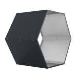 Tüzifatároló G21 HEX 53 - 92 x 60 cm, antracit