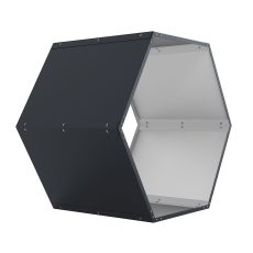 Tüzifatároló G21 HEX 53 - 92 x 60 cm, antracit
