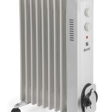 G21 Merapi olajradiátor fehér, 9 elem, 2000 W