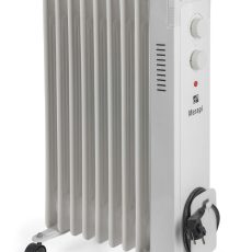 G21 Merapi olajradiátor fehér, 9 elem, 2000 W