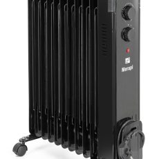 G21 Merapi olajradiátor fekete, 11 elem, 2500 W