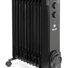 G21 Merapi olajradiátor fekete, 11 elem, 2500 W