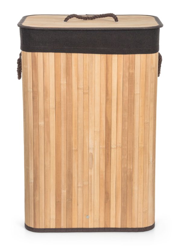 G21 szennyeskosár 72 l, bambusz barna kosárral - Image 2