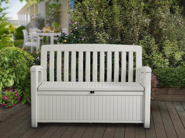 Keter Patio Bench kerti pad, fehér - Image 2