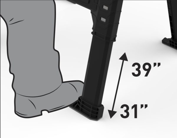 Keter ROC Pro Gear Lumber Jack Sawhorse műhelybak - Image 3