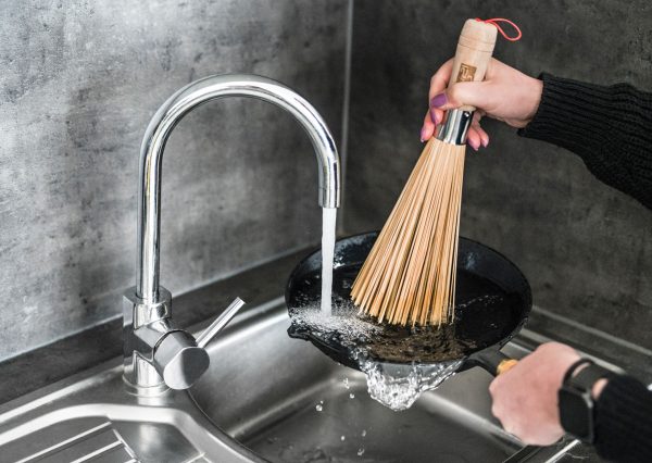 Grillszerszám G21 -bambusz kefe, serpenyők tisztításához - Image 5