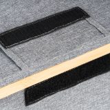 Tárolódoboz G21 30 x 15 x 15 cm, bambusz fedéllel, szürke - Image 9