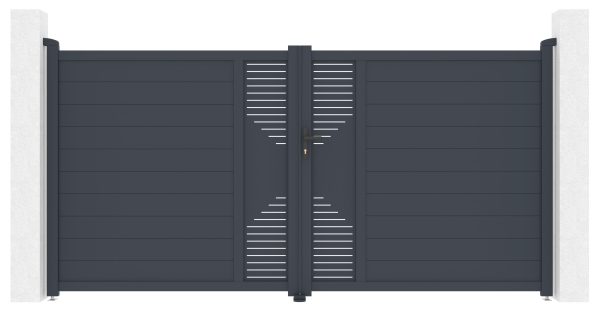 G21 Marion 350x173 cm kétszárnyú kapu, antracit - Image 3