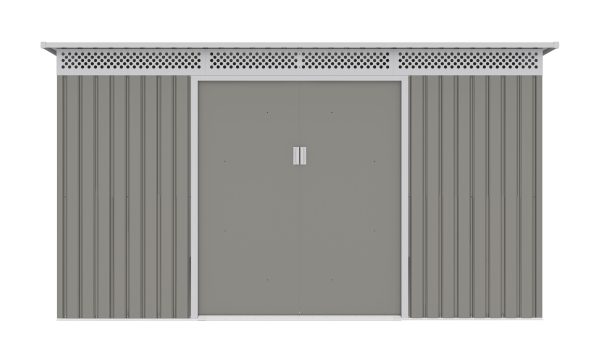 Kerti ház G21 GRAH 700 - 340 x 206 cm, metál szürke - Image 3