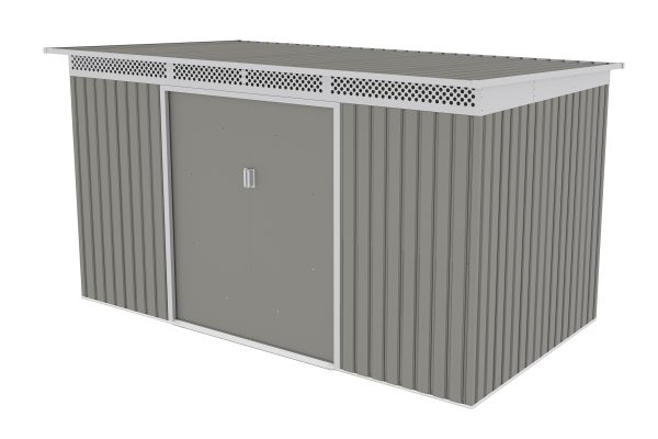 Kerti ház G21 GRAH 700 - 340 x 206 cm, metál szürke - Image 4