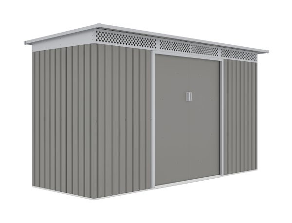 Kerti ház G21 GRAH 483 - 340 x 142 cm, metál szürke