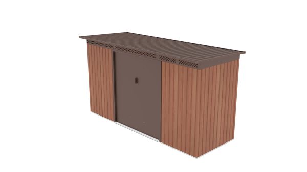 G21 GRAH 483 kerti tároló - 340 x 142 cm, barna - Image 4
