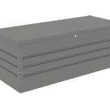 Kerti doboz G21 Denver 560 L, metálszürke