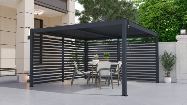 G21 fix lamellás oldalfal 3,7x2,2 m pergola Austinhoz - Image 4