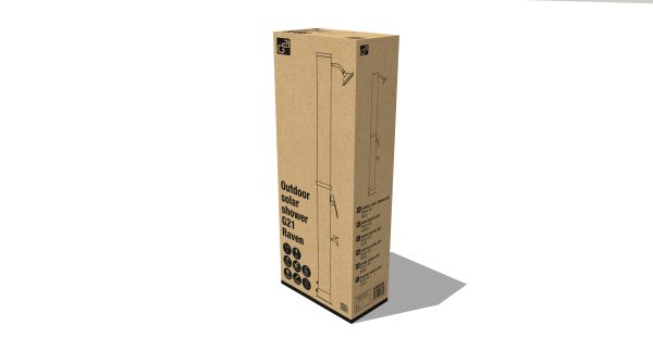 Napelemes zuhany G21 Raven 40 l, fekete - Image 10