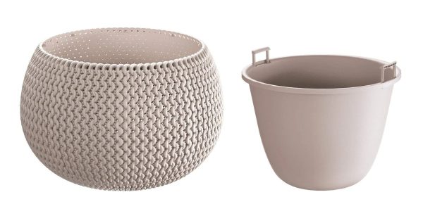 Kaspó SPLOFY TÁL 18CM MOKKA