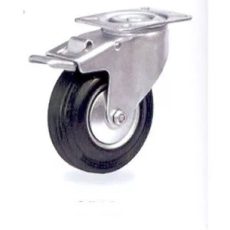 KERÉK GUMIS 125 MM FORGÓ-FÉKES I SP 13A-125