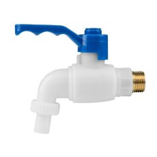 Kerti csap PVC 1/2 col, bekötés fém 1/2 col