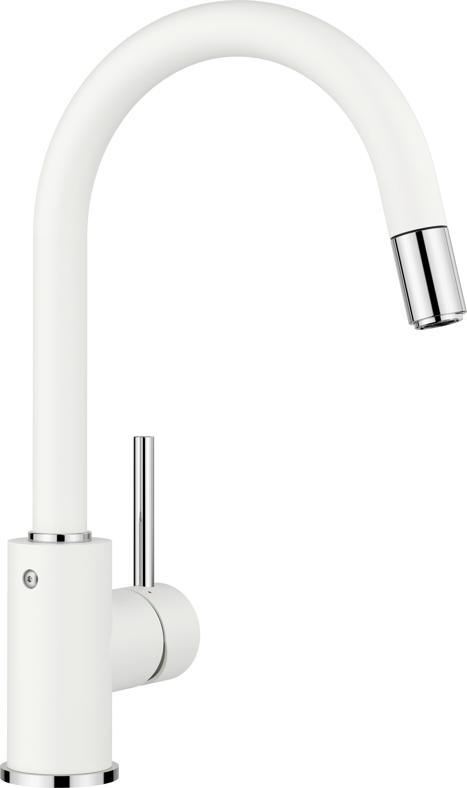 Blanco Mida-S konyhai álló mosogató csaptelep kihúzható fejjel fehér HD – 521457