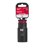 Milwaukee 1/2' Dugókulcs hatlapú 78 mm gépi, hosszú, 24 mm 1 db