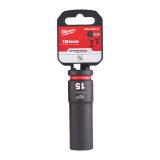 Milwaukee 1/2' Dugókulcs hatlapú 78 mm gépi, hosszú, 15 mm - 1 db