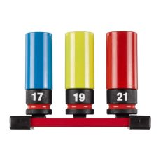 Milwaukee 1/2' Dugókulcs készlet könnyűfém felnikhez 3 részes (17mm, 19mm,
