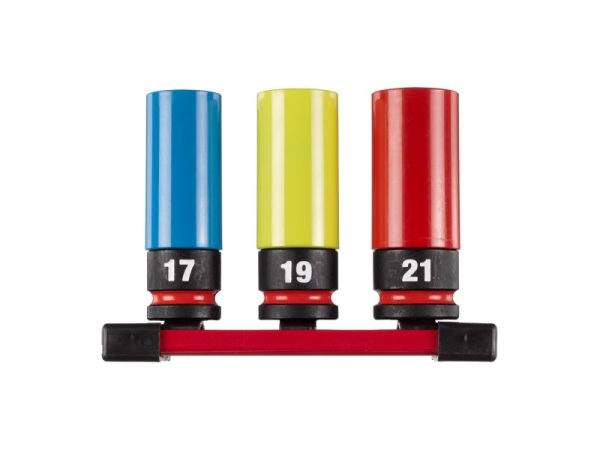 Milwaukee 1/2' Dugókulcs készlet könnyűfém felnikhez 3 részes (17mm, 19mm,