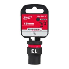 Milwaukee 1/2' Dugókulcsbetét hatlapú, gépi, rövid 13 mm - 1 db