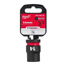 Milwaukee 1/2' Dugókulcsbetét hatlapú, gépi, rövid 14 mm - 1 db