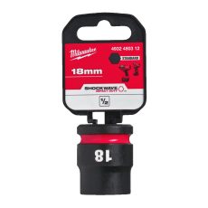Milwaukee 1/2' Dugókulcsbetét hatlapú, gépi, rövid 18 mm - 1 db