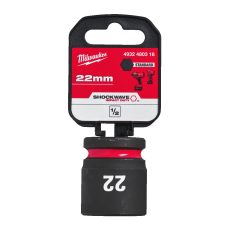 Milwaukee 1/2' Dugókulcsbetét hatlapú, gépi, rövid 22 mm - 1 db
