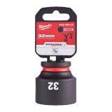 Milwaukee 1/2' Dugókulcsbetét hatlapú, gépi, rövid 32 mm - 1 db