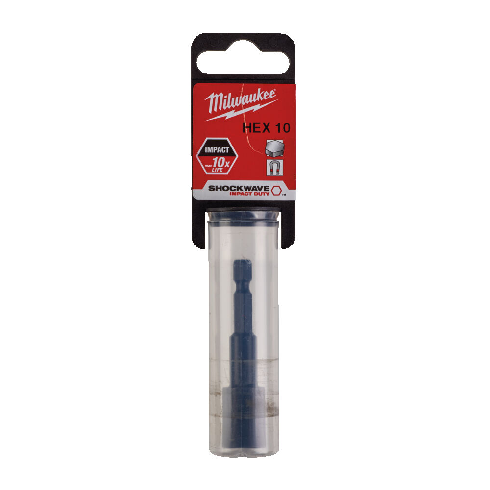 Milwaukee 1/4' Mágneses dugókulcs Hex 10 mm  1 db