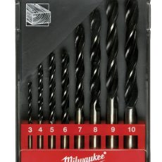 Milwaukee Fafúró készlet 8 darab műanyag dobozban O3, 4, 5, 6, 7, 8, 9, 10 mm