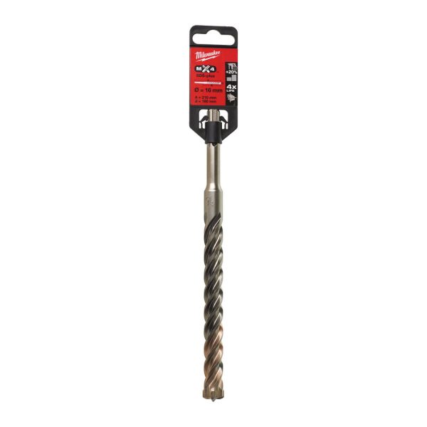 Milwaukee MX4 SDS-Plus 4 élű fúrószár  16 x 150/210 mm  1 db