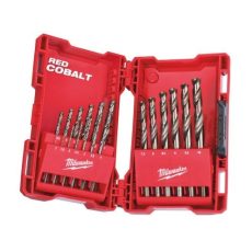 Milwaukee Red Cobalt –  HSS-G Co fémfúró – DIN 338 Készlet (19 darab)