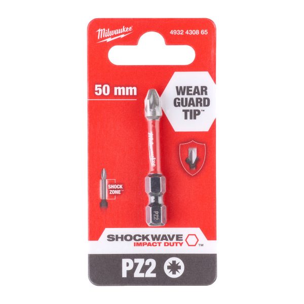 Milwaukee Shockwave bit PZ2 50mm-1db