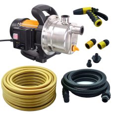 Riwall REJP 1000 INOX SET Kerti szivattyú 1000 W szett