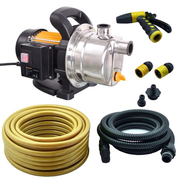 Riwall REJP 1000 INOX SET Kerti szivattyú 1000 W szett