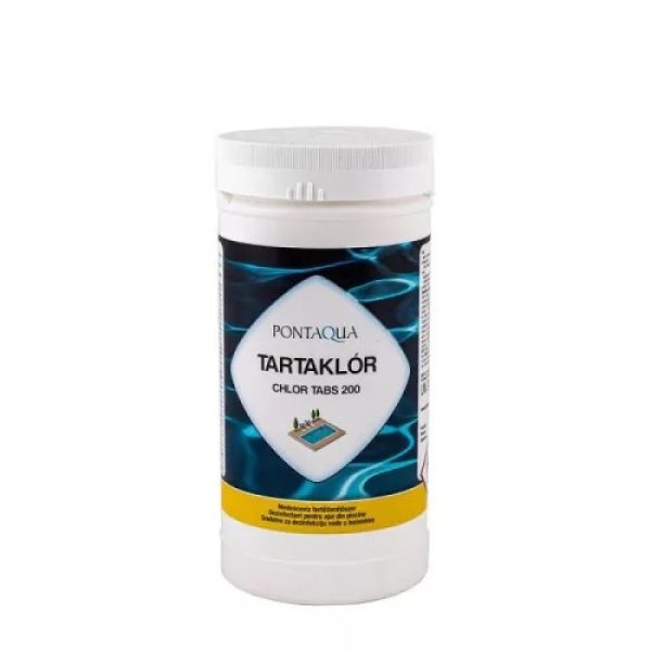 Pontaqua tartaklór lassan oldódó 200 grammos klórtabletta 1 kg - CLT 010