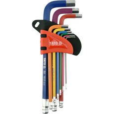 YATO Hosszú gömbfejű imbuszkulcs készlet 9 részes 1,5 - 10 mm S2