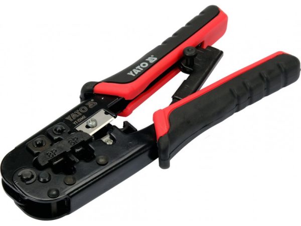 YATO Krimpelő fogó UTP hálózati (RJ45) és telefon (RJ11) csatlakozókhoz - Image 3